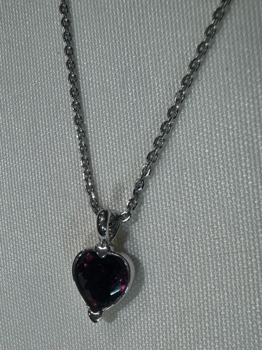 Swarovski Purple Heart Crystal Necklace – Genuine Swarovski Swan Mark